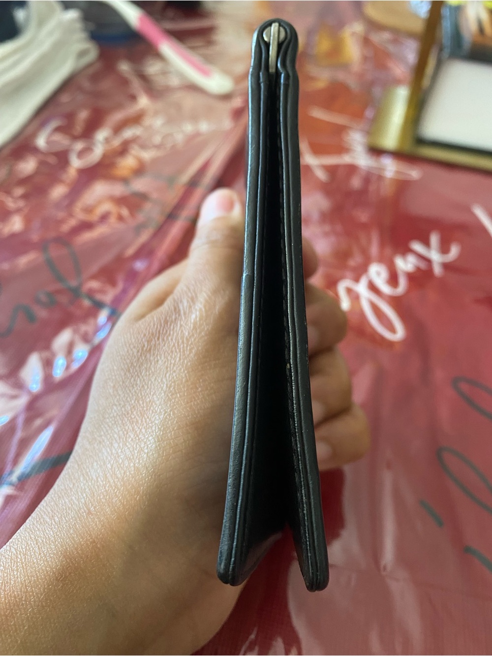 MCM Black Signature Monogram Leather Wallet - Picture 7 of 11